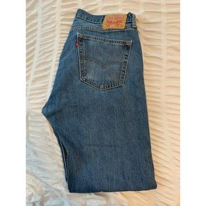 Levi’s mens 505 jeans 36 x 34 medium blue denim